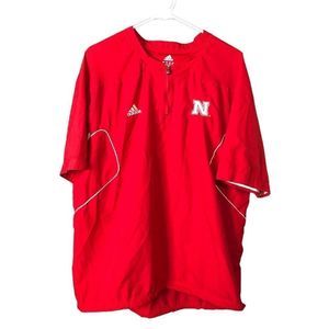 Adidas Men’s Nebraska Cornhuskers Pull Over Windbreaker Size Large
